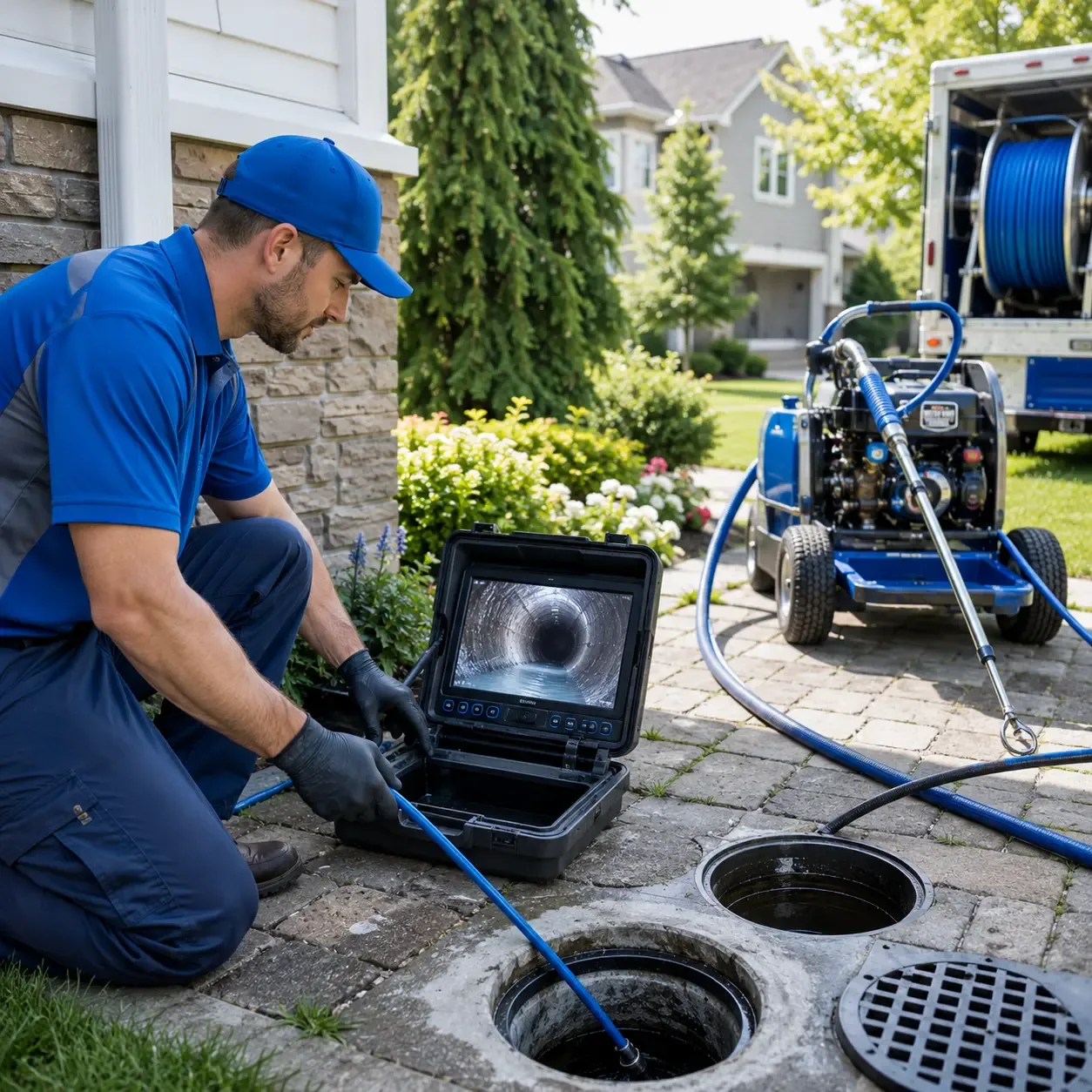 Outdoor drain cleaning professionals serving Cheboygan, MI